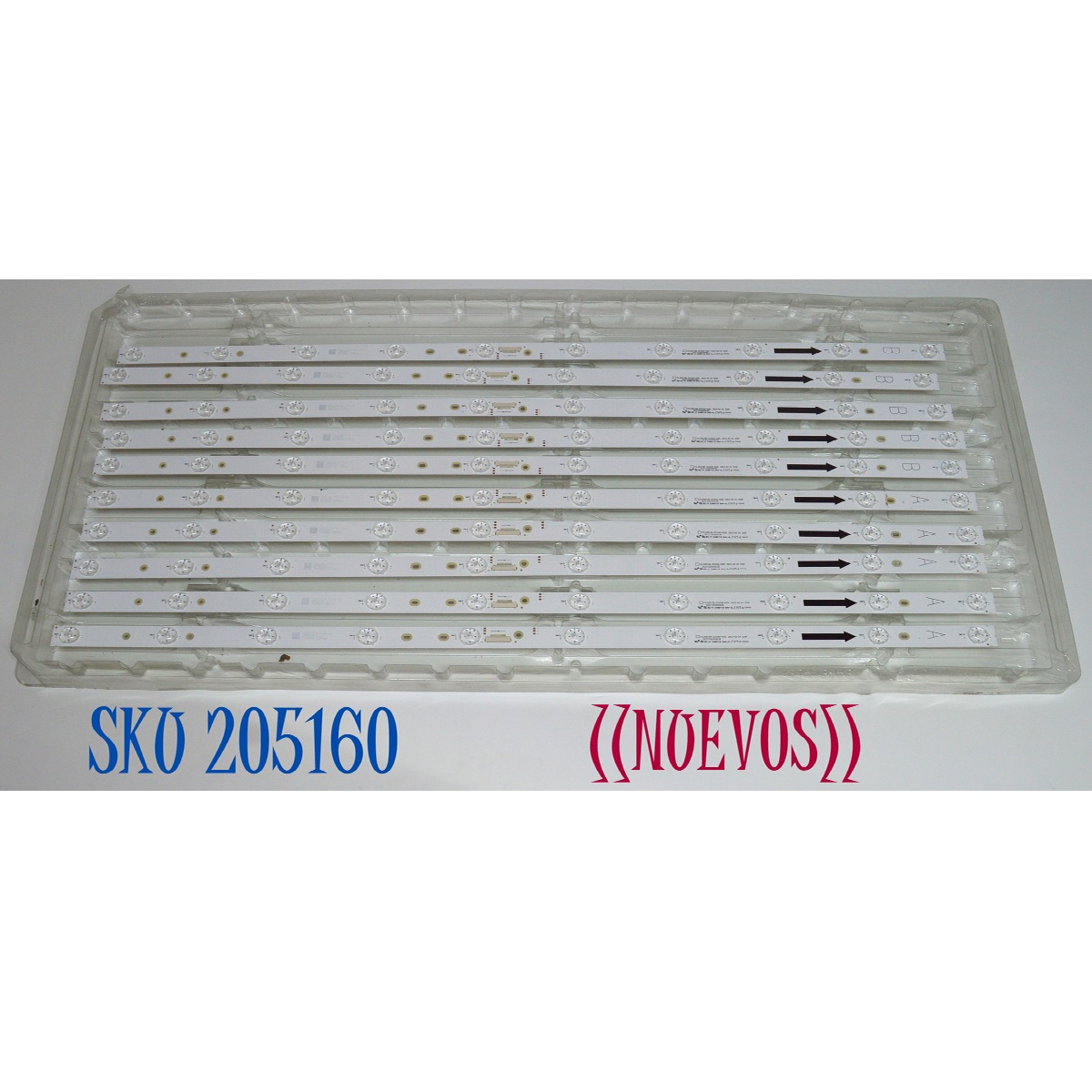 KIT DE LEDS ORIGINAL NUEVOS PARA TV / NUMERO DE PARTE TCL65D10A / TCL65D10B / TCL65D10A-ZC42AG-02DL / TCL65D10B-ZC42AG-02DL / 303TC650063D / 303TC650064D / 4L-ZX065T-ZC017C / 4LT-ZX65T-ZC018X / TC650M66 / TC650M61 / 2300021784 / 2300020973 / 230822AB03 / 230512BB09 / MODELO 65"
