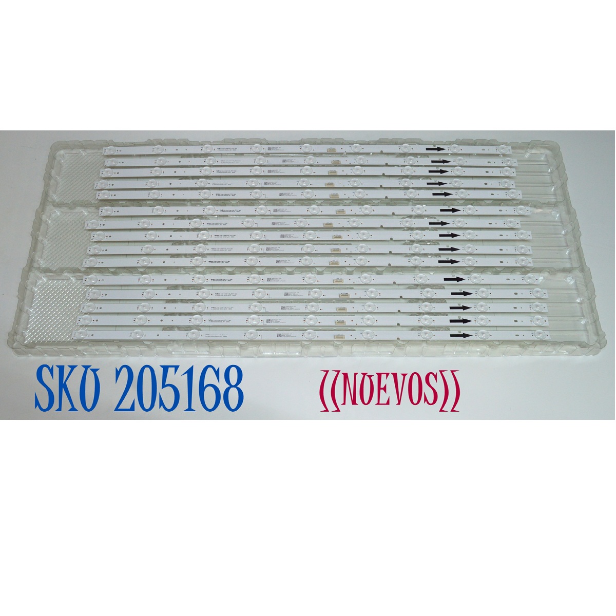 KIT DE LEDS ORIGINAL NUEVOS PARA TV / NUMERO DE PARTE JL.D65019330-004AS-M / JL.D65019330-004AS-M_V01 / 4L.ZX065T-JF007C / 16A02S35.0A / D251109 / MODELO 65"