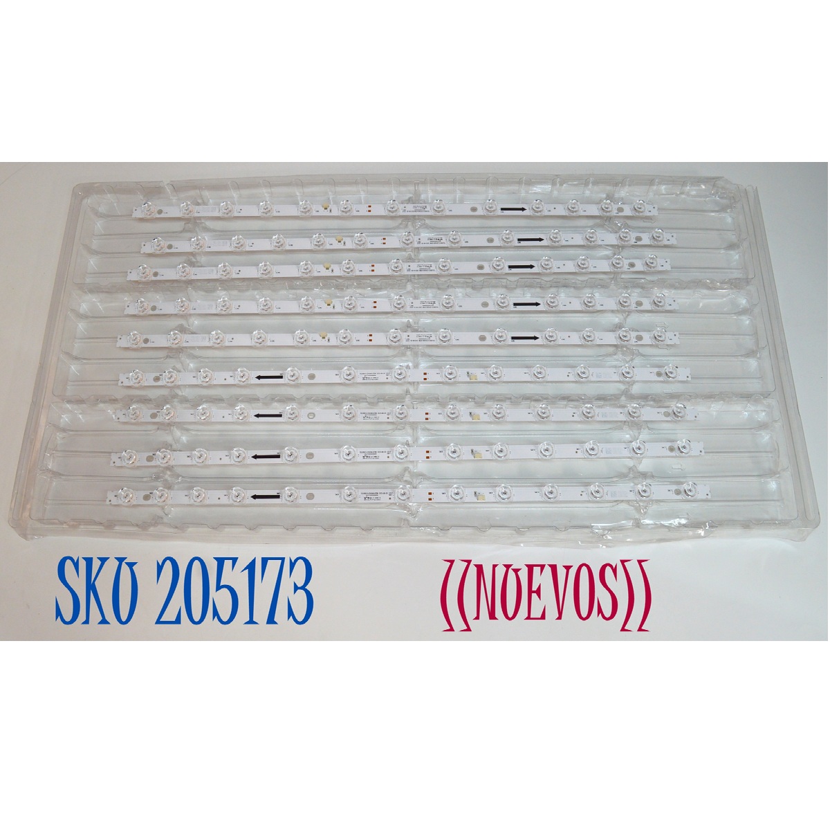 KIT DE LEDS ORIGINAL NUEVOS PARA TV / NUMERO DE PARTE 303TC650089DH / TCL65D13-ZC42AG-07DH / 4L-ZX065T-ZC054X / 2300024522 / 250818AC02 / TC650MB4 / MODELO 65"