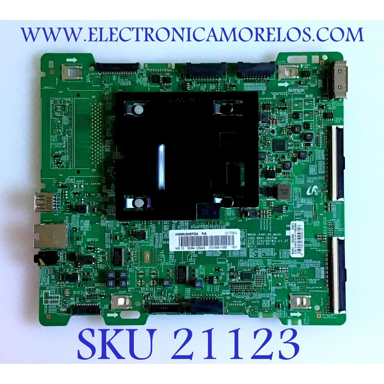 MAIN SAMSUNG / BN94-12542S / BN41-02570B / BN97-13538G / PANEL CY-SM065FLLV4H / MODELO UN65MU800DFXZA FB03