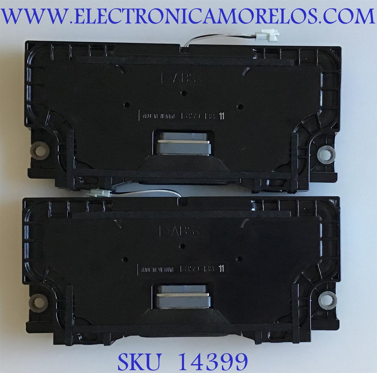 KIT DE BOCINAS PARA TV SONY / 1-859-138-11 / VBQ6216 / MODELOS XBR-65X850D / XBR-65X850E / XBR-65X855D / XBR-55X855D / XBR-55X857D / XBR-65X857D / KD-65X725E / KD-65X727E