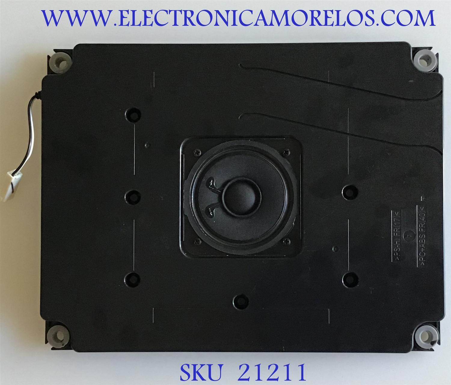 BOCINA PARA TV SHARP / RSP-ZA575WJZZ / 547764 / PS-HI FR(17) / PC+ABS FR(40) / PANEL JE695D3HB1A / MODELO LC-70TQ15U