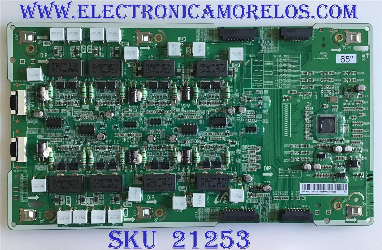 LED DRIVER SAMSUNG / BN44-00906A / L65E9NC_MHS / BN4400906A / MODELOS QN65Q9FAMFXZA AB02 / QE65Q9FAMUXUA / QE65Q9FAMUXCE / QE65Q9FAMTXZG / QE65Q9FAMTXXH / QE65Q9FAMTXSQ / QA65Q9FAMWXXY / QA65Q9FAMKXXV / QA65Q9FAMKXXS MAS MODELOS EN DESCRIPCION
