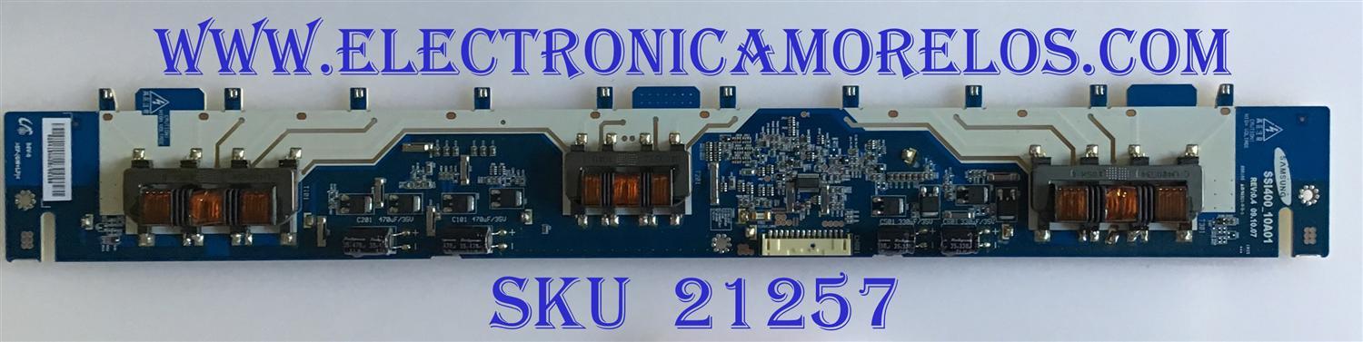 BACKLIGHT INVERTER / LJ97-02541B / SS1400_10A01 / 02541B / SUSTITUTA LJ97-02541A / PANEL LTY400HF06-A08 / LTY400HL01 / LTY400HL01 / MODELOS KDL-40EX500 / KDL-40EX400 / KDL-40EX401 / KDL-40EX403 / KDL-40HX701 / LD4086 