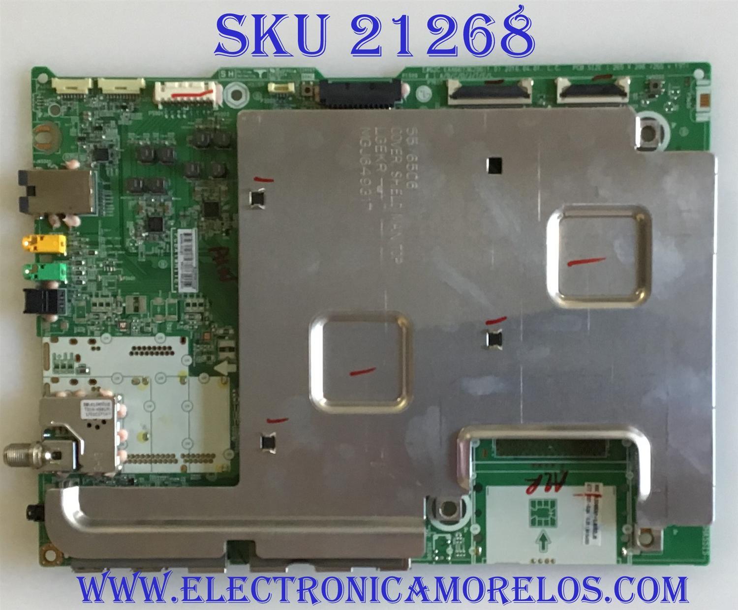 MAIN LG CURVED OLED 4K HDR SMART TV / EBT64154308 / EAX66736203 (1.0) / PANEL LC650LQD (GJ)(P9) / MODELO OLED65C6P-U.BUSZLJR