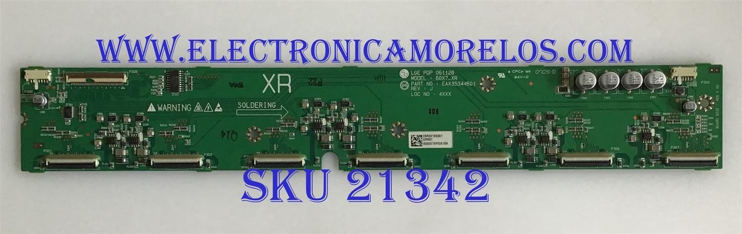 BUFFER LG / EBR30165901 / EAX35344601 /PANEL PDP60X70000 / MODELOS 60PB4DT-UB AUSLLJR / 60PC1D-UE AUSLLJR / 60PM4M-WA / 60PB4DA-UA AUSLLJR / 60XP10 / P606Y2