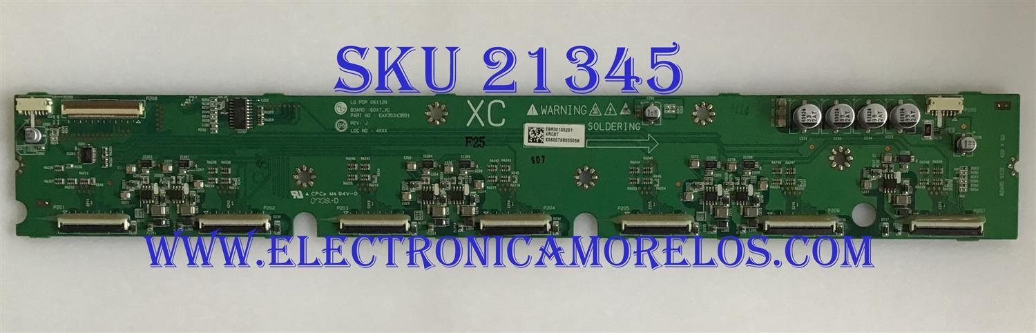 BUFFER LG / EBR30165201 / EAX35343801/PANEL PDP60X70000 / MODELOS  60PB4DT-UB AUSLLJR / 60PC1D-UE AUSLLJR / 60PM4M-WA / 60PB4DA-UA AUSLLJR / 60XP10 / P606Y2