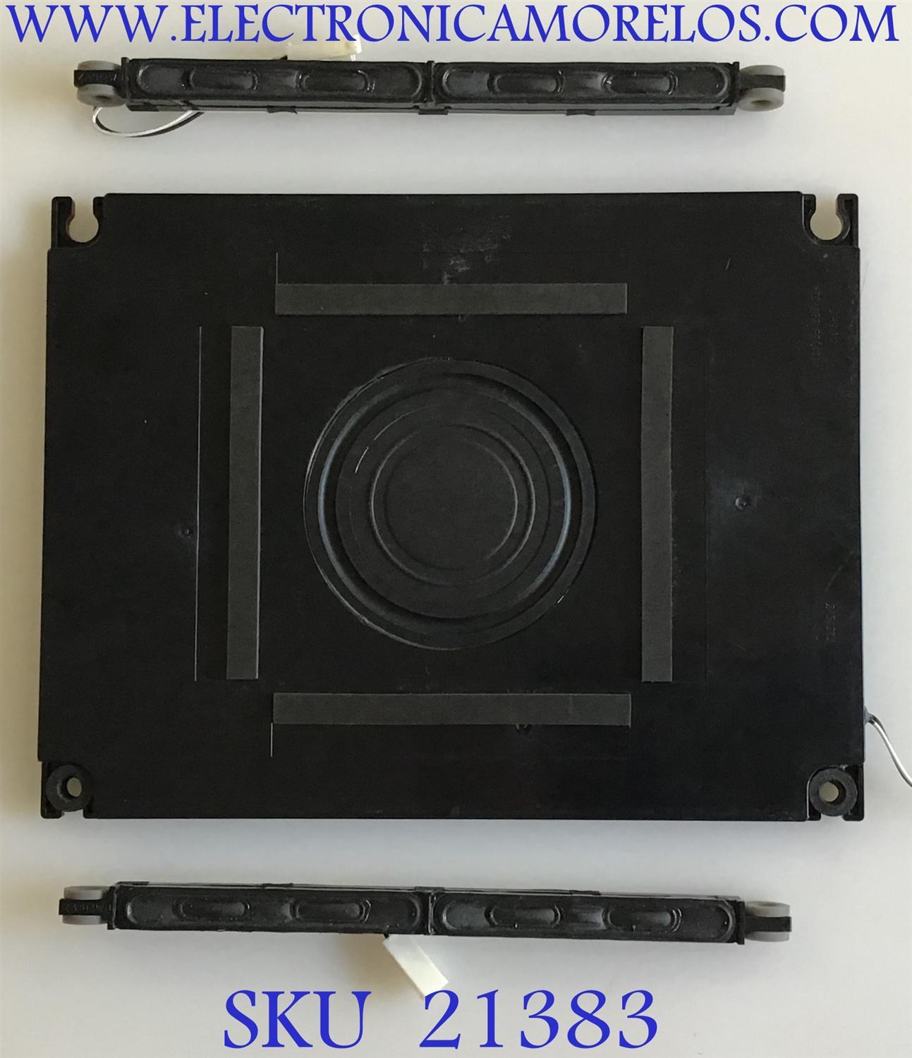 KIT DE BOCINAS PARA TV SHARP / 112210 / PC+ABS FR(40) / ZA513WJ / JH960 / PANEL LK600D3GW30R / MODELO LC-60LE831U