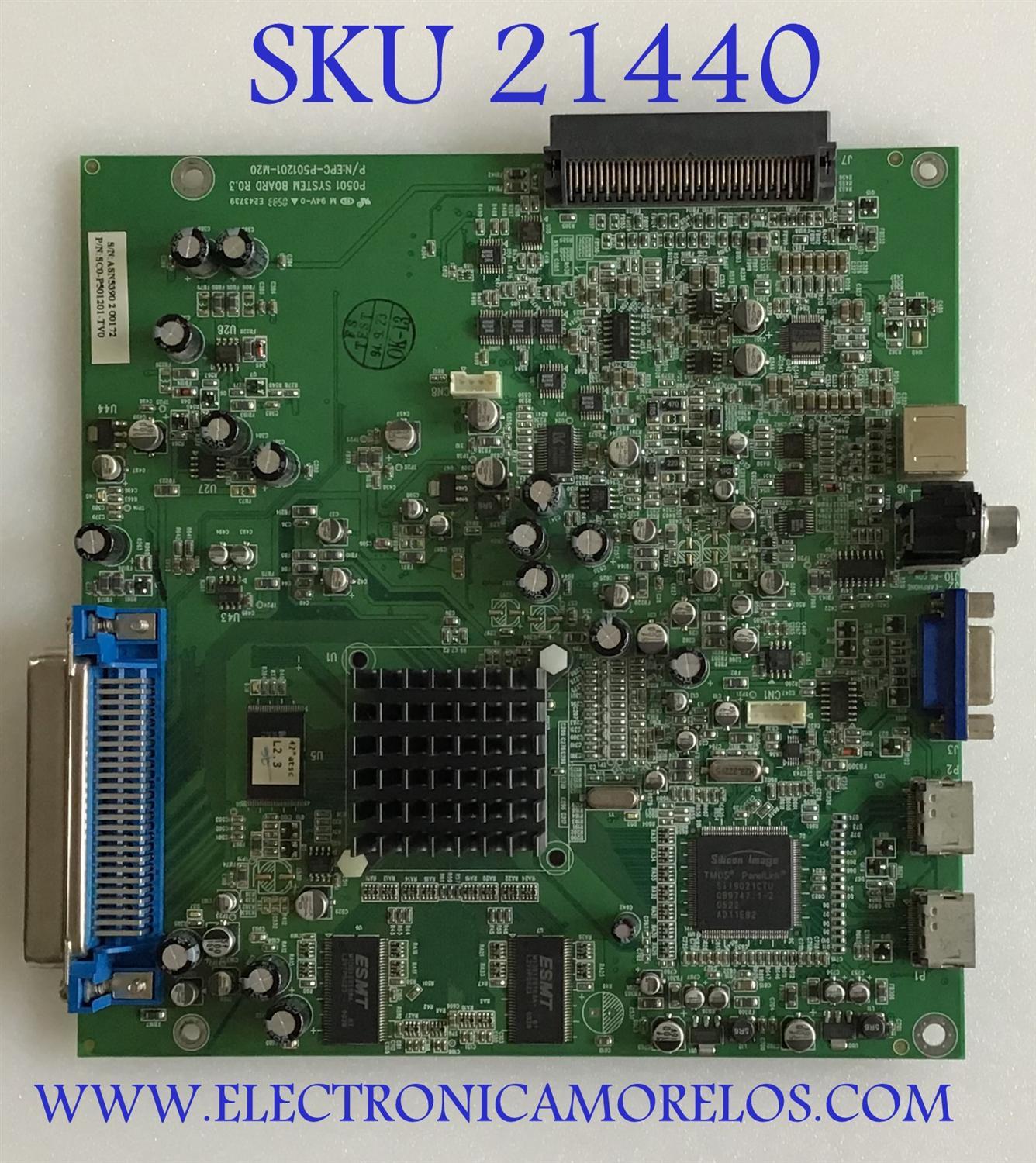 MAIN SYNTAX / SC0-P501201-TV0 / EPC-P501201-M20 / PANEL LC420W02-(B6) / MODELO LT42HVI