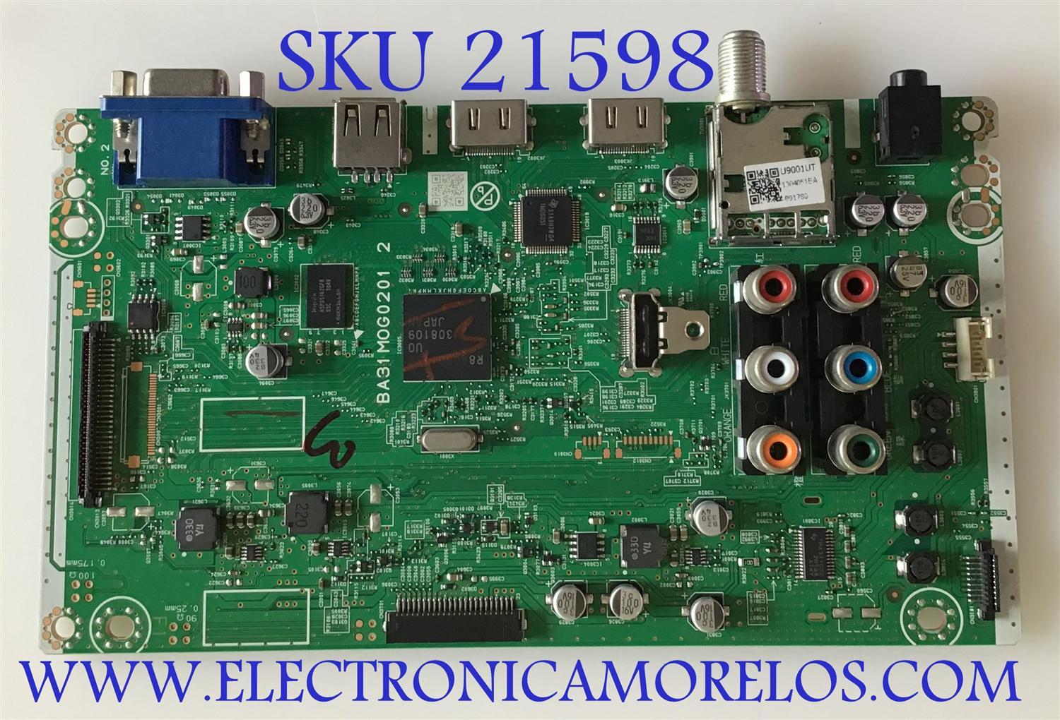 MAIN FUNAI / A31M1UT / BA31MOG0201 2 / PANEL U3FF0XT / MODELO 29ME403V/F7