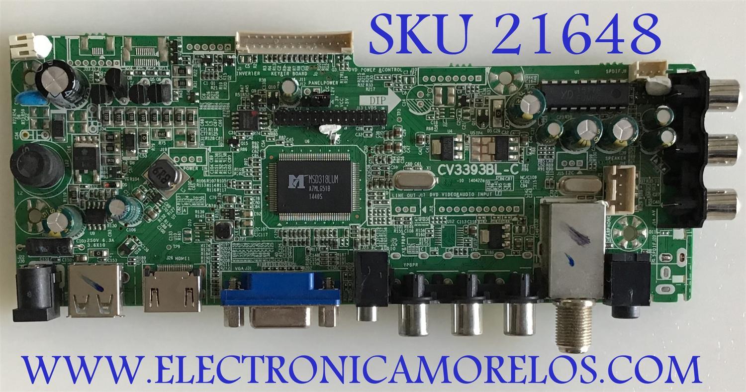 MAIN ELEMENT / 21002674 / CV3393BL-C / KW160811 / PANEL ME23801YTBF / MODELO ELEFW248