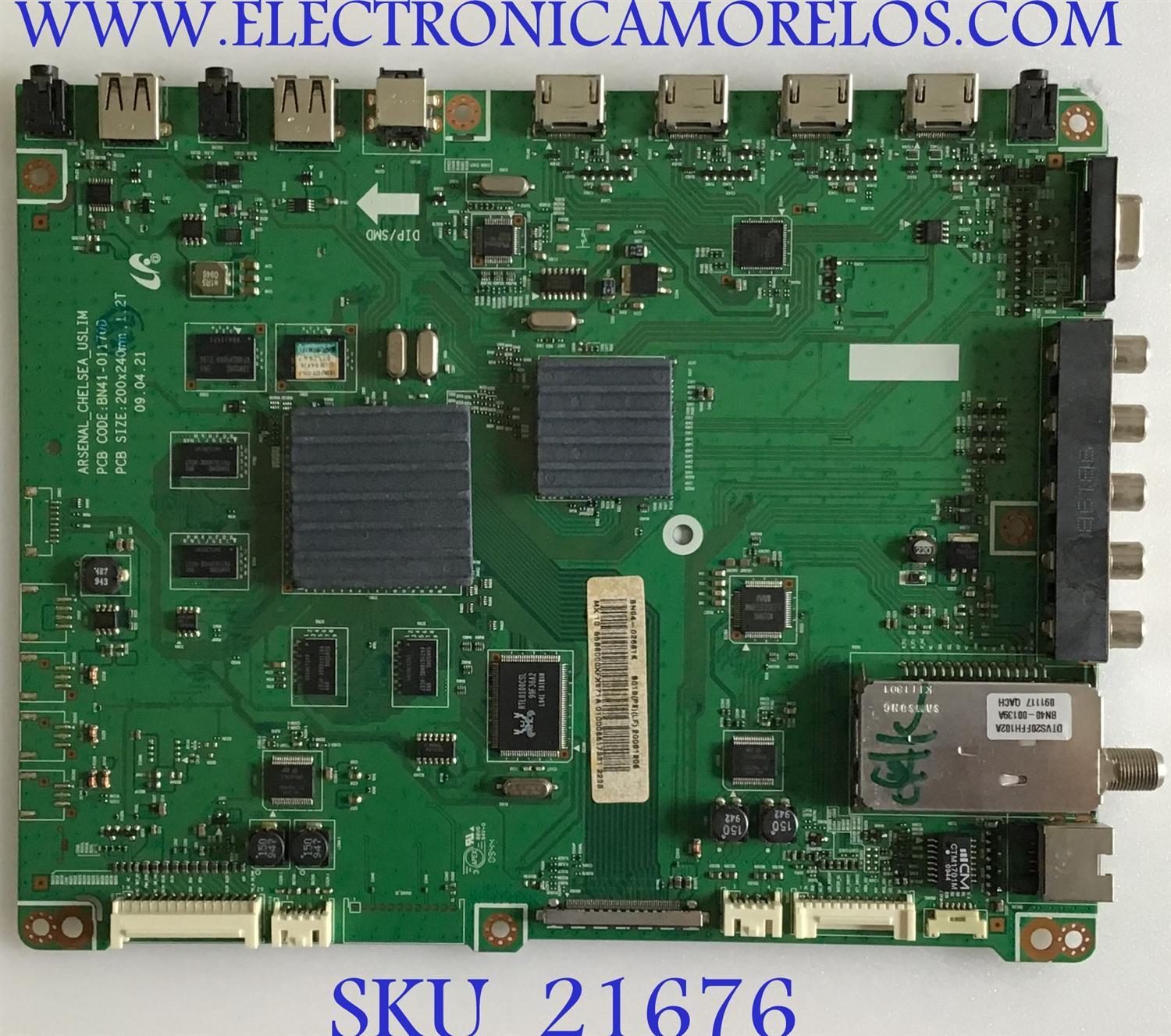 MAIN SAMSUNG / BN94-02661K / BN41-01170D / BN97-03205B / SUSTITUTAS BN94-02640A / BN94-02640B / BN94-02640M / BN94-02640C / BN94-02640D / PANEL LTF550HH03 / MODELO UN55B800FXZA