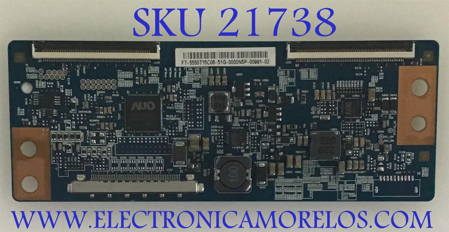 T-CON SEIKI / 55.50T15.C06 / T500HVD02.0 / 5550T15C06 / 50T10-C02 / SUSTITUTAS 55.50T15.C04 / 55.50T15.C07 / PANEL T500HVN07.1 / MODELO SE50FR