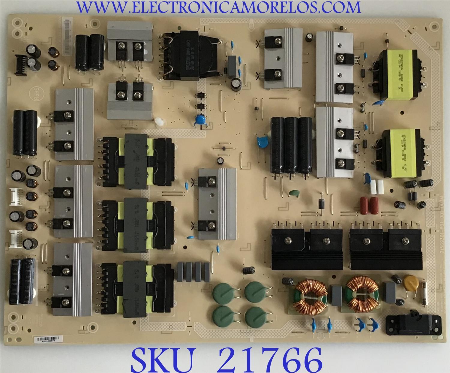FUENTE DE PODER VIZIO / ADTVI1850AAX / 715G9301-P01-001-003M / (X)ADTVI1850AAX / PANEL T750QVF04.3 / MODELO P759-G1 LTMAYPKV