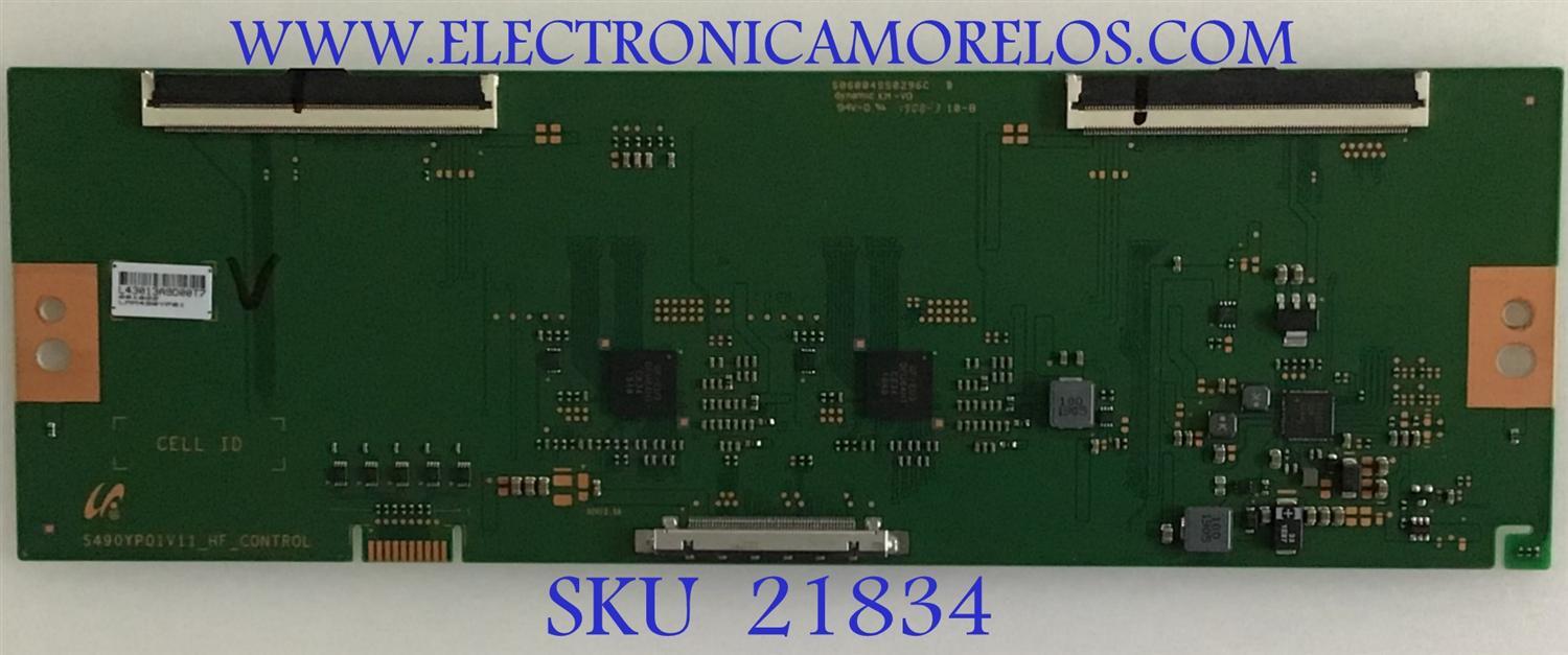 T-CON ASUS / LJ94-43013A / S490YP01V11_HF_CONTROL / LMM490YP01 / 43013A / PANEL TPM490YP01 REV:T01A  / MODELO   XG49VQ