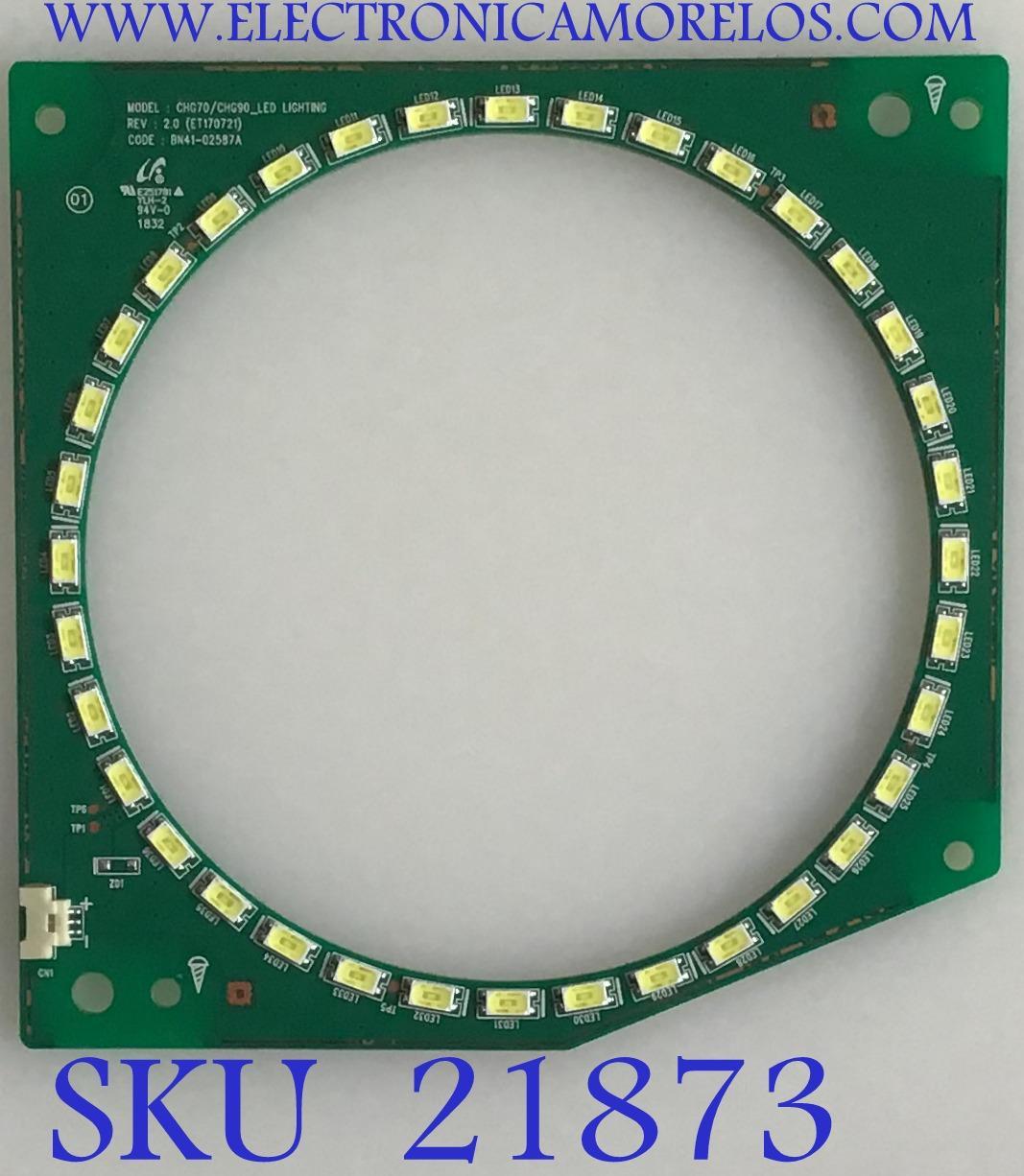 LED LIGHTING MONITOR SAMSUNG / NUMERO DE PARTE BN41-02587A / PANEL'S CY-PM490LSLV1F / CY-PM490LSLV2F / CY-PR490LLL1F / CY-PM490LSLV2V / MODELOS LC49HG90 / LC49RG90 / LC49HG90DMNXZA FC03 / LC49HG90DMNXZA FB02 / LC49RG90SSNXZA FB02