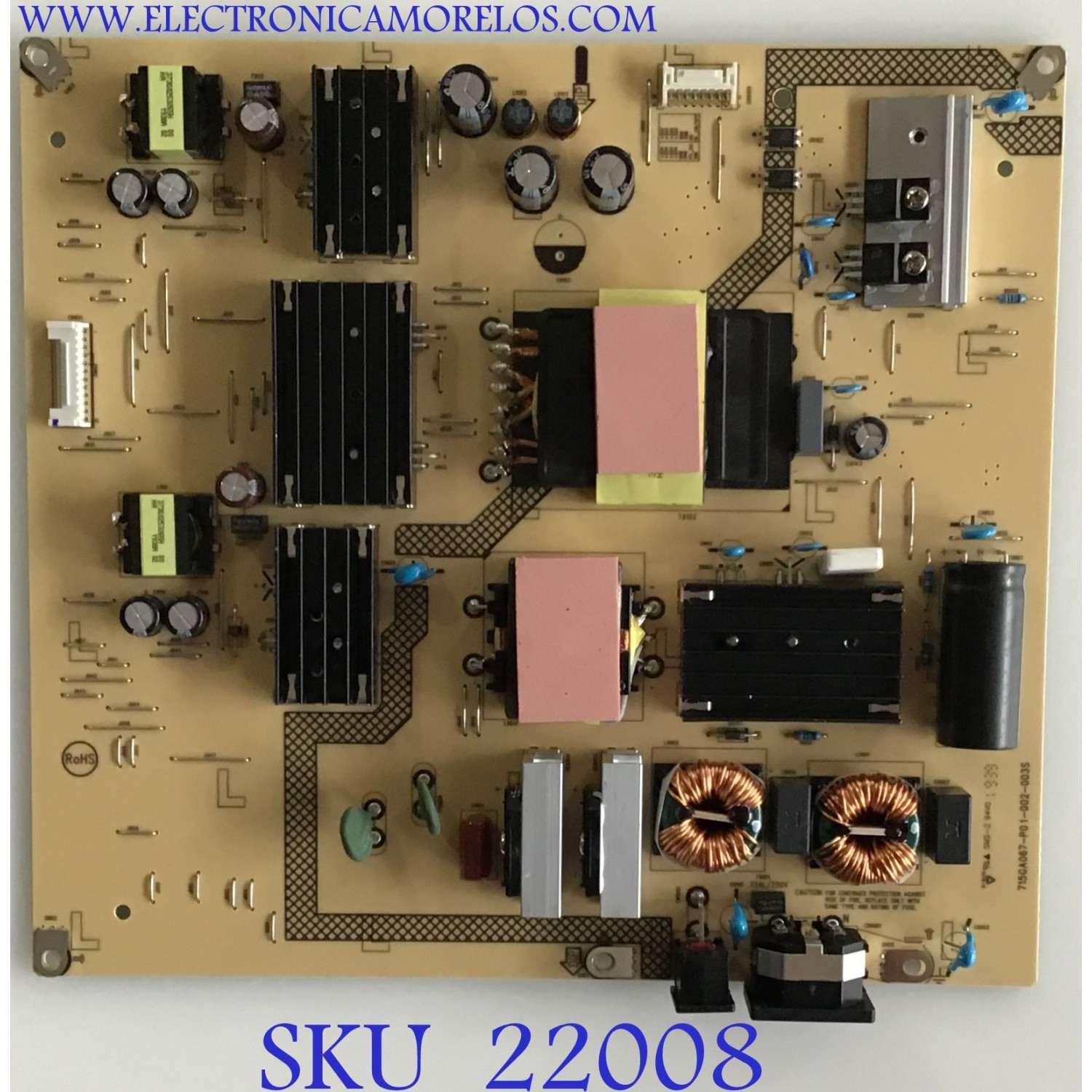 FUENTE PARA MONITOR AOC / JZ192MQD1 / 715GA067-P01-002-003S / (Q)JZ192MQD1 / PANEL TPM490YP02 REV.301B-A / MODELO AG493UCX