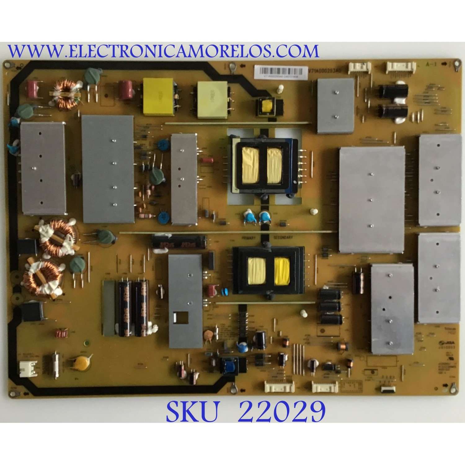 FUENTE DE PODER TOSHIBA / 75038462 / AC20282LF / V71A000293A0 / B55D-2LE / PANEL LC550DUK (SG)(K2) / MODELO 55L7500U