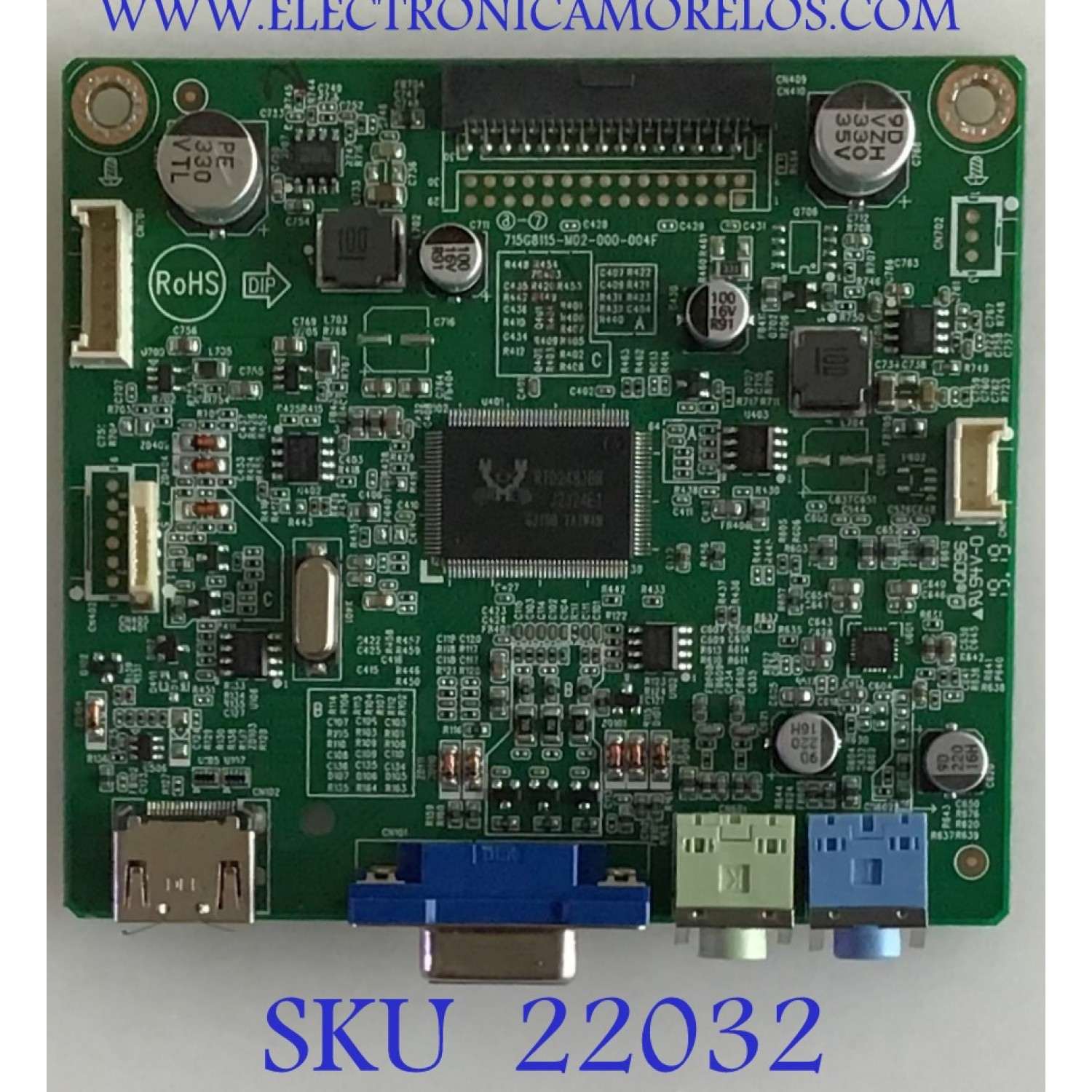 MAIN MONITOR VIEWSONIC / FFCB0VV098 / 715G8115-M02-000-004F / (F)FFCB0VV098000Q / PANEL LM270WF5 (S3)(A1) / MODELO VA2759-SMH