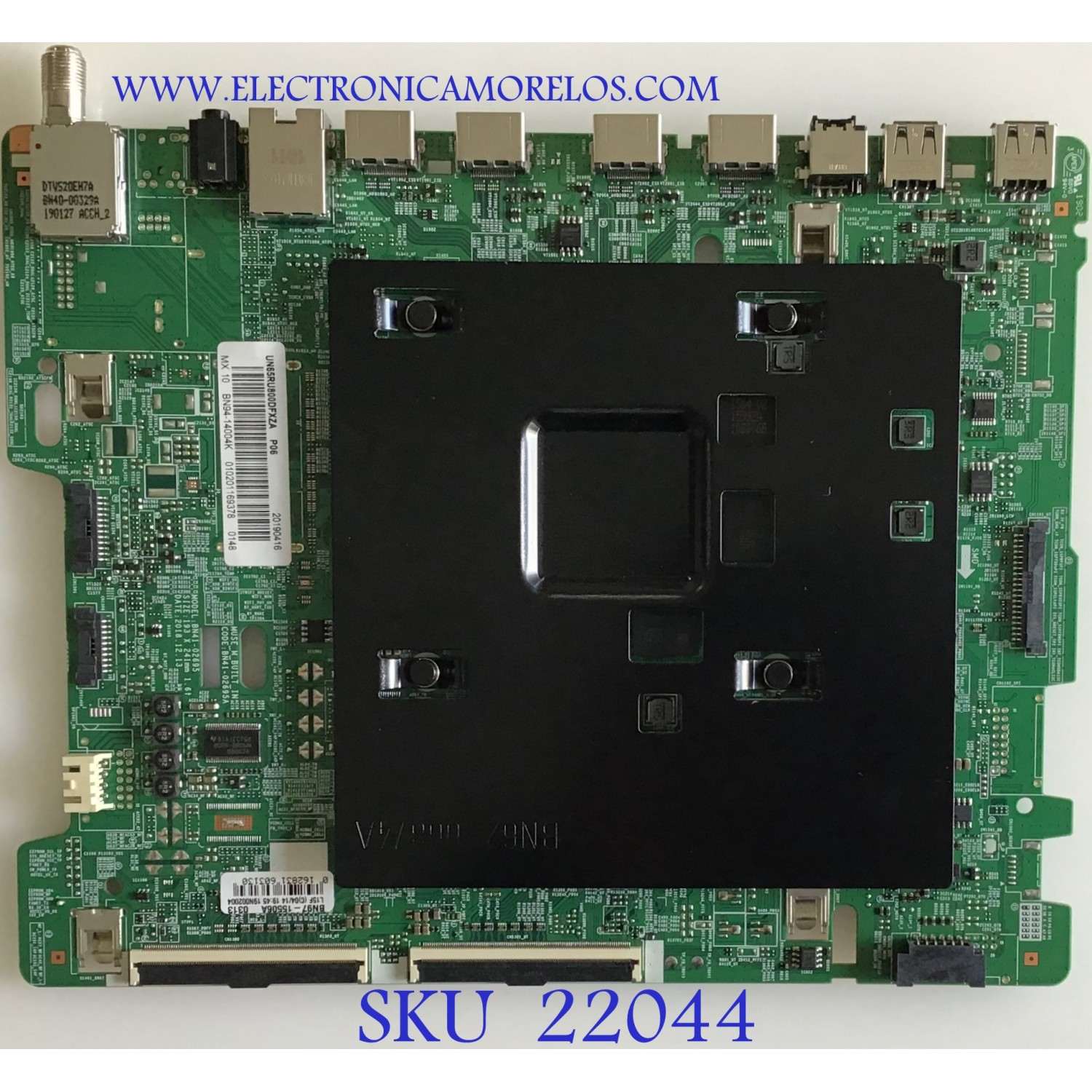 MAIN PARA SMART TV SAMSUNG / NUMERO DE PARTE BN94-14004K / BN41-02695A / BN97-15506A / PANEL CY-NR065FGLV1H / MODELOS UN65RU800D / UN65RU8000 / UN65RU800DFXZA FA01 / UN65RU8000FXZA FA01