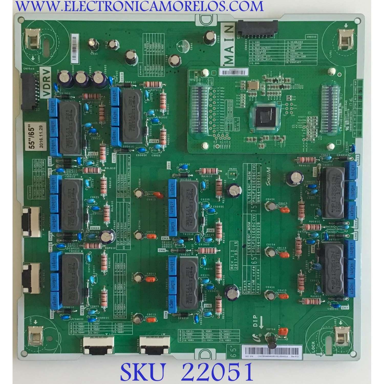 LED DRIVER SAMSUNG / BN44-00902B / L65E8NC_MSM / PSLF151E09C (V) / BN4400902B / SUSTITUTAS BN44-00902B / BN94-12381A / PANEL CY-QM065FLLV2H / MODELOS QN65Q7FDMFXZA FA02 / QN65Q7FAMFXZA AB03  MAS MODELOS EN DESCRIPCION