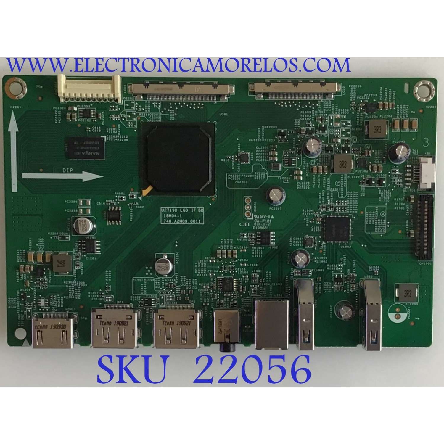 MAIN MONITOR DELL / 325995153 / 748.A2M09.0011 / HA15I31647 / 7ZB.A2M01.0012 / PANEL W270HIAP1 / MODELO U2719DT