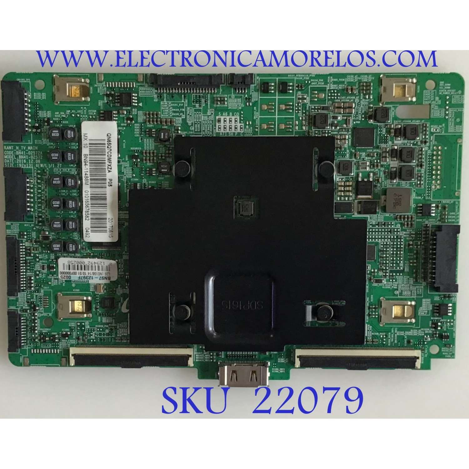MAIN 4K Ultra HD Curva Smart TV QLED SAMSUN / BN94-11488M / BN4102572A / BN97-12397F / PANEL CY-XM065FLLV2H / MODELO QN65Q7CDMFXZA FA02