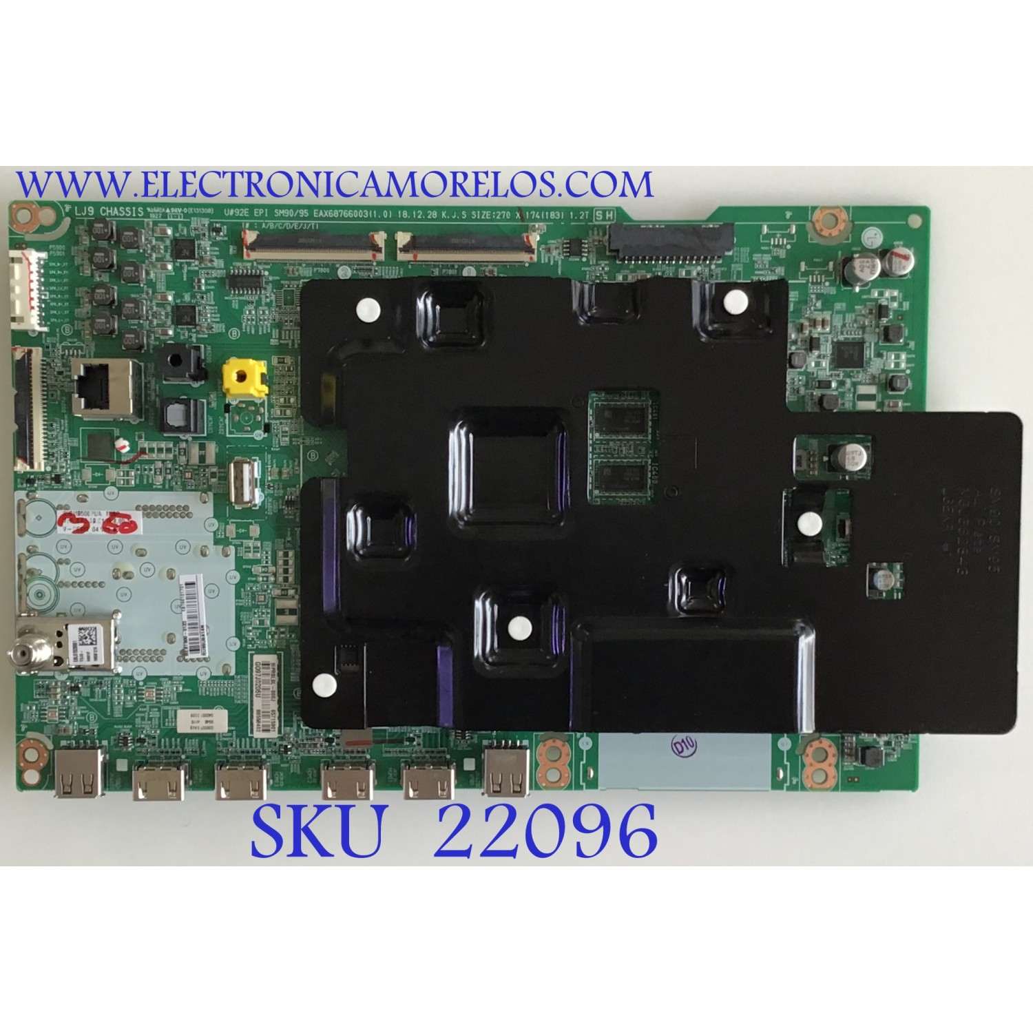 MAIN LG 4K CINEMA HDR PROCESADOR INTELIGENTE Α7 GEN2  / EBT66101701 / 65715901 / 88558402 / EAX68766003 (1.0) / PANEL HC550DQB-SLUA5-214X / MODELO 55SM9000PUA.AUSYLJR
