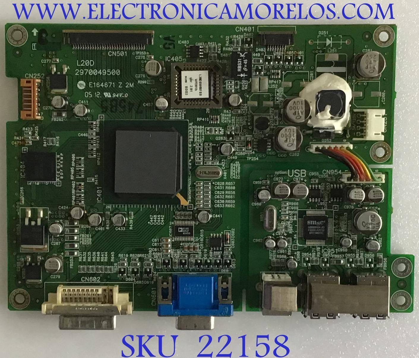 MAIN VIEWSONIC / 2970049500 / L20D / V0N03C30000516000506