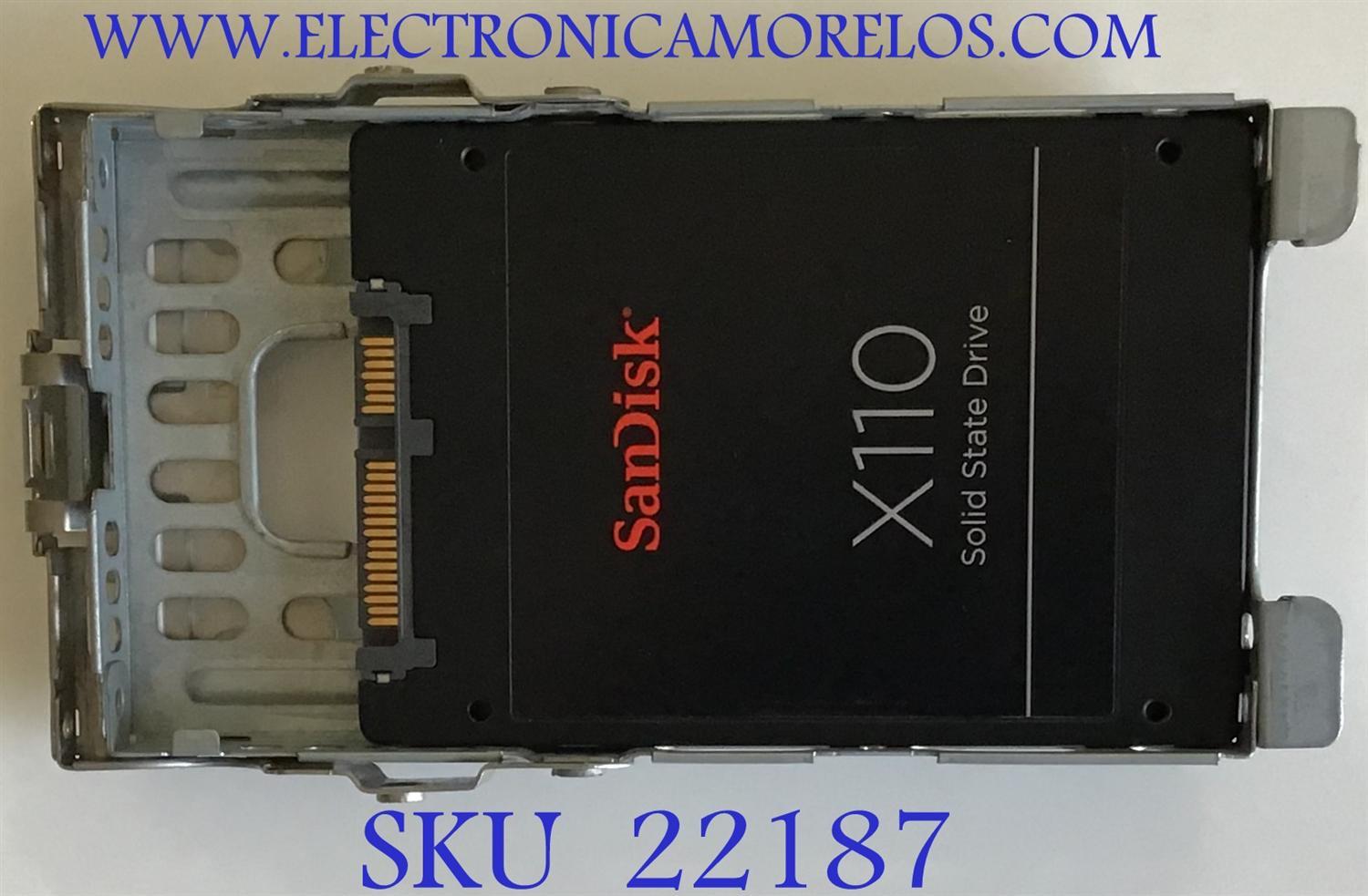 SOLID STATE DRIVE SANDISK SSD X110 2.5'' 128GB HP / SD6SB1,-128G-1006 / 733983-001 / 5V - 1.6A / PANEL LTM230HL08 / MODELO TPC-W012