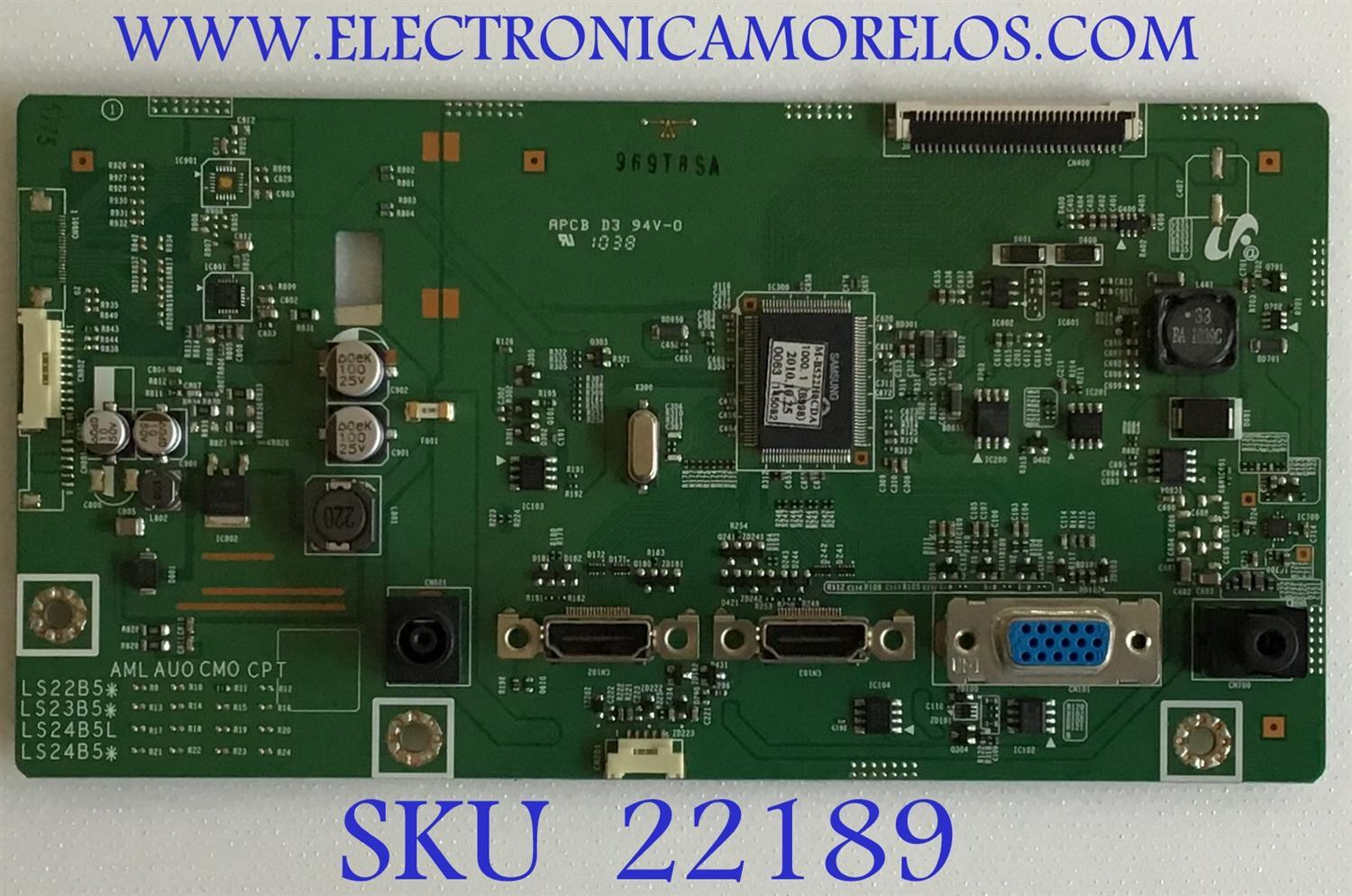 MAIN PARA MONITOR SAMSUNG / BN94-04108T / BN41-01551C / BN9404108T / PANEL M215H3-LA1 REV.C1 / MODELO LS22X3HKFP/ZA