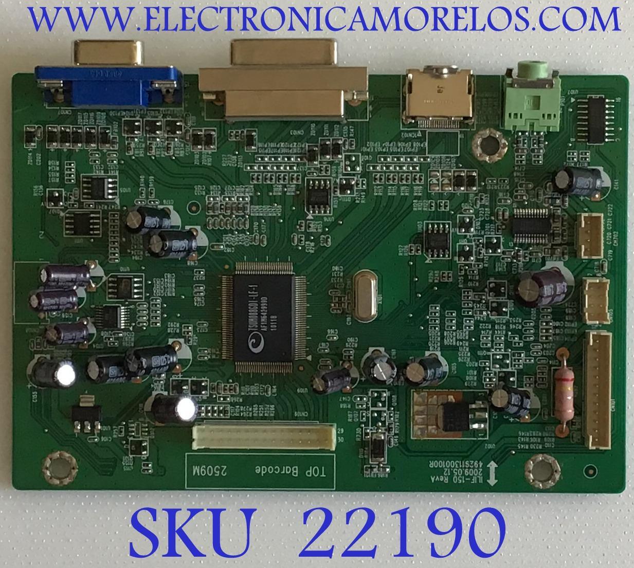 MAIN PARA MONITOR HP / 794341300A00R / 492911300100R / ILIF-150 REVA / PANEL LM230WF1 (TL)(F1) / MODELO 2310M