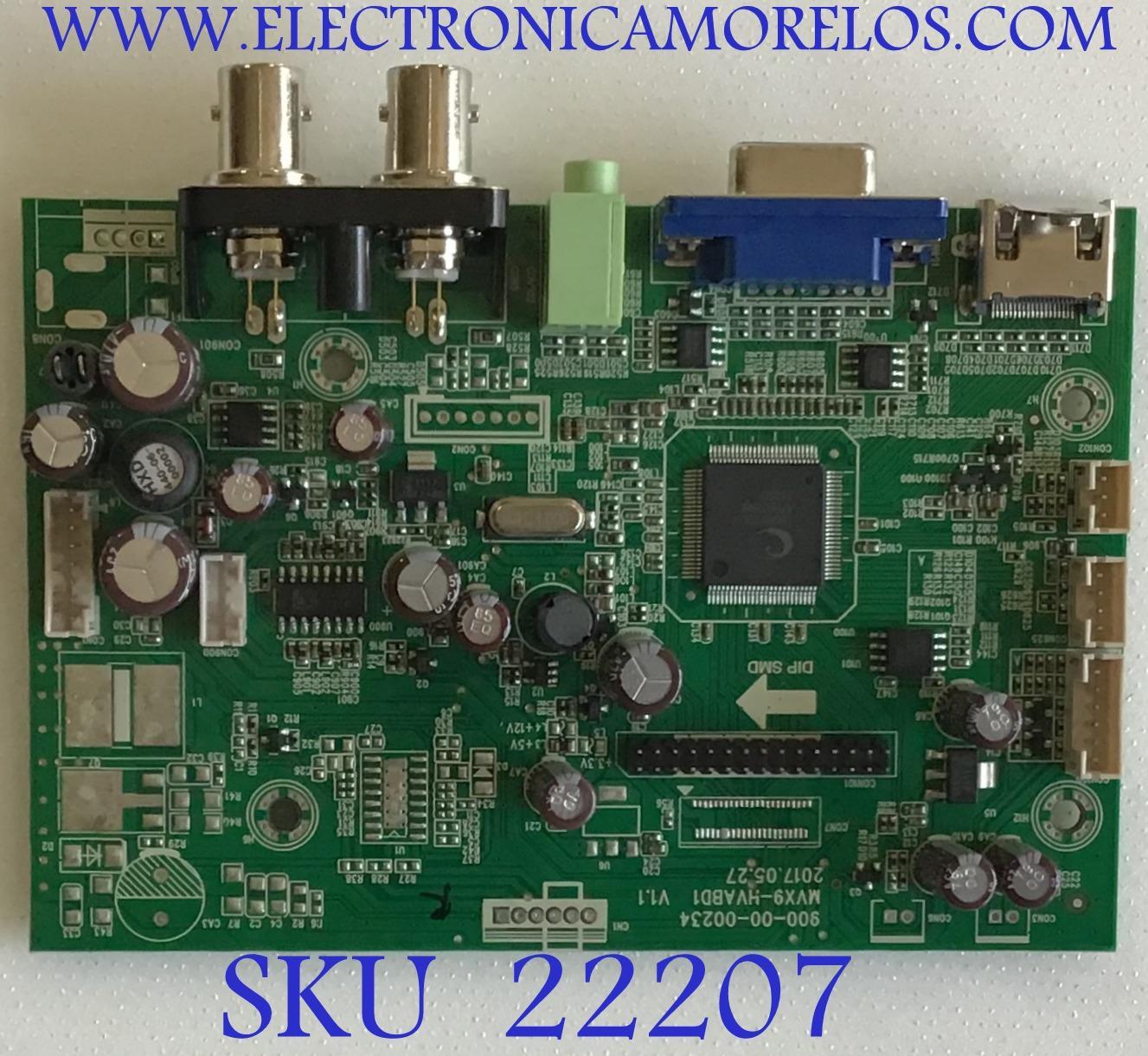 MAIN PARA MONITOR W BOX / 900-00-00234 / MVX9-4VABD1 V1.1 / PANEL MV270FHM-N20 / MODELO 0E-27LED