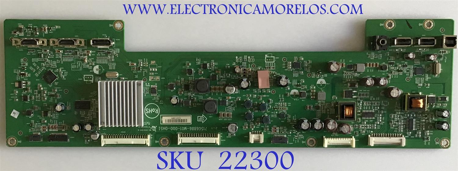 MAIN PARA MONITOR HP / GQECB0HP005 / 715G6886-M01-000-0H5I / (Q)GQECB0HP005010Q / PANEL M320DVN01.0