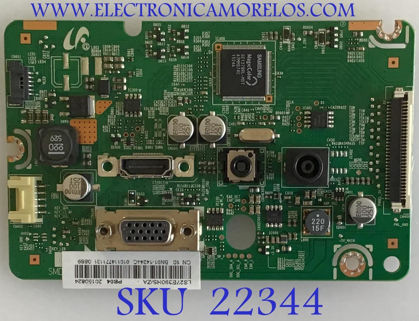 MAIN PARA MONITOR  SAMSUNG / BN91-14244C / BN41-02175C / PANEL CY-MJ270BNLV2V / MODELO LS27E390HS/ZA SP01