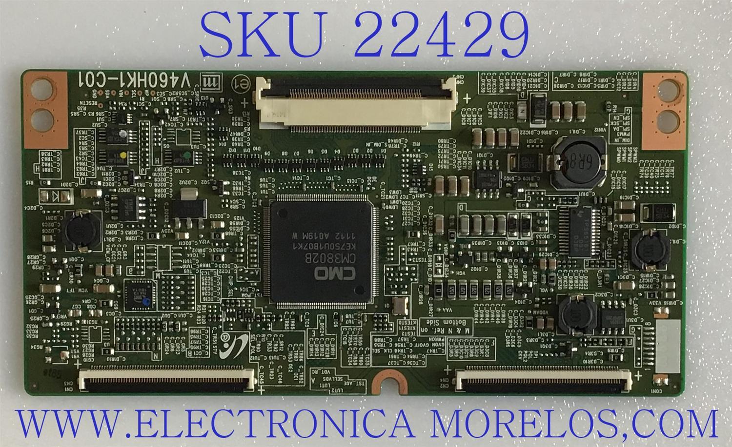 T-CON PARA TV SAMSUNG / 35-D065587 / V460HK1-C01 / PANEL LD550CSC-C1 / MODELO UN55D6900WFXZA CN03