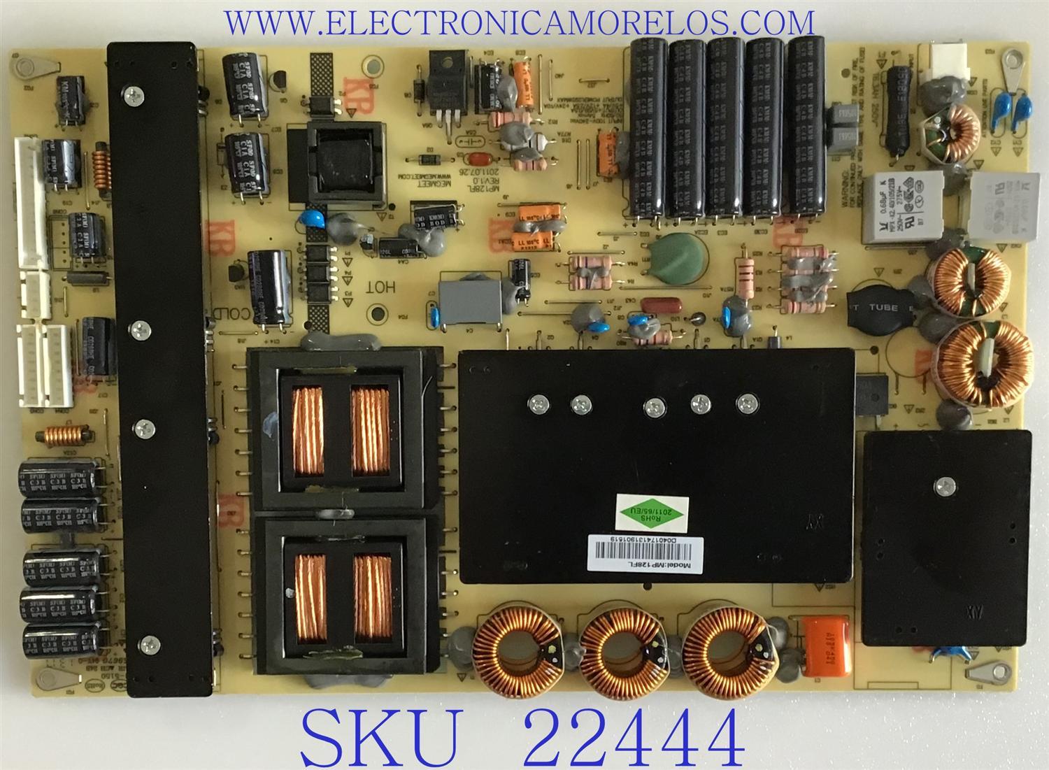 FUENTE DE PODER PARA TV DIGITALSTREAM / MP128FL / KB-5150 / PANEL TLV5521-01LEDM / MODELO DETK550D