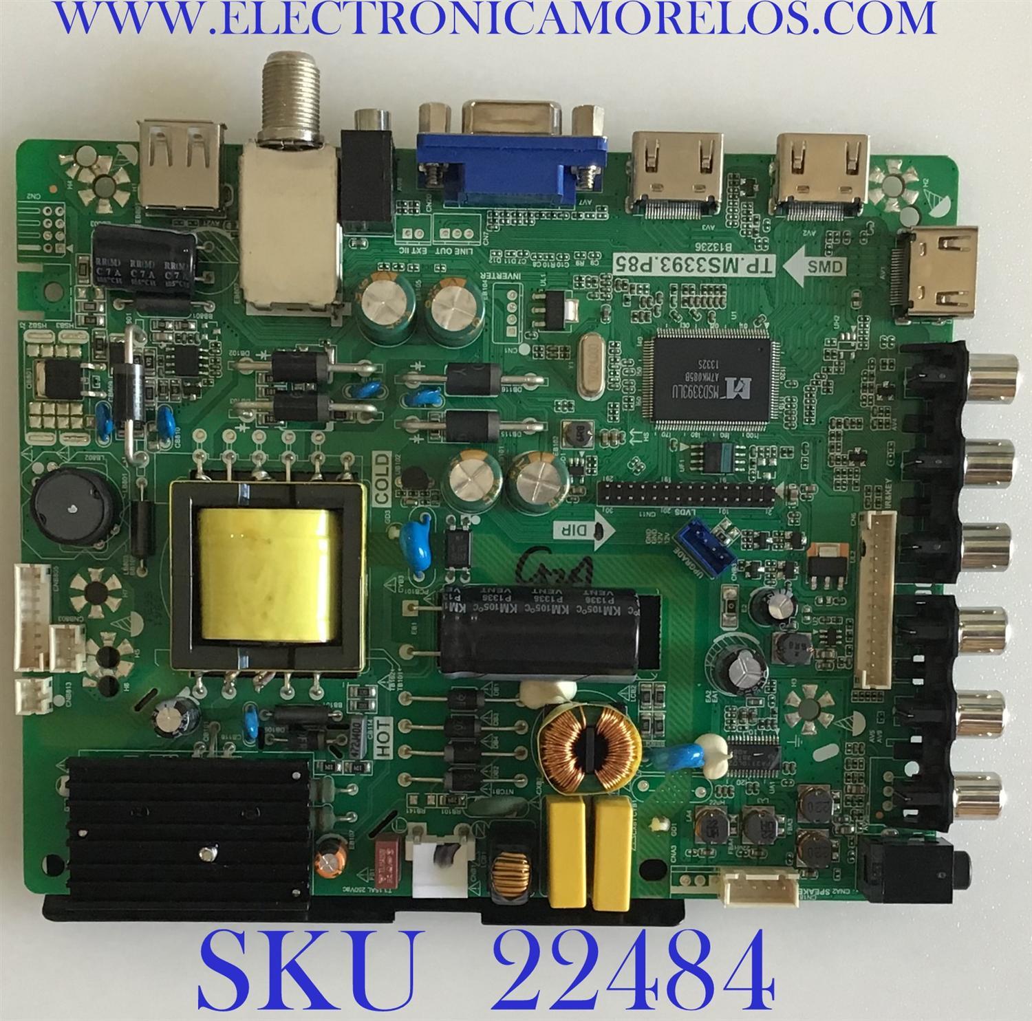 MAIN FUENTE ((COMBO)) PARA TV WESTINGHOUSE / 142123932012 / TP.MS3393.P85 / HV320WX2-201 / PANEL CN32CY621 / MODELO DW32H1G1 TW-75021-B032F