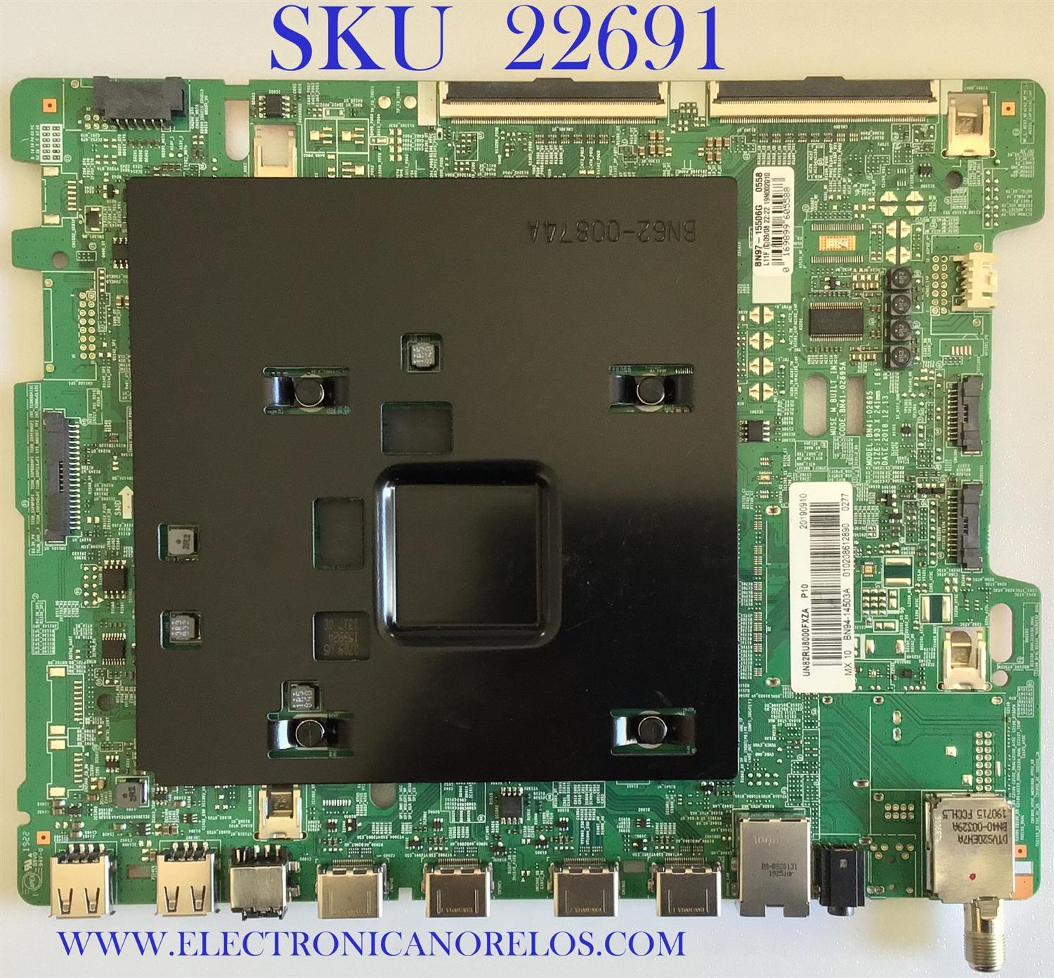 MAIN ORIGINAL PARA TV SAMSUNG SMART TV 4K UHD / NUMERO DE PARTE BN94-14503A / BN41-02695A / BN97-15506G / DISPLAY LSF820FF04-P03 / BN96-41747A / PANEL CY-NR082FGLV1H / MODELOS UN82RU9000FXZA FA01 / UN82RU8000FXZA FA01