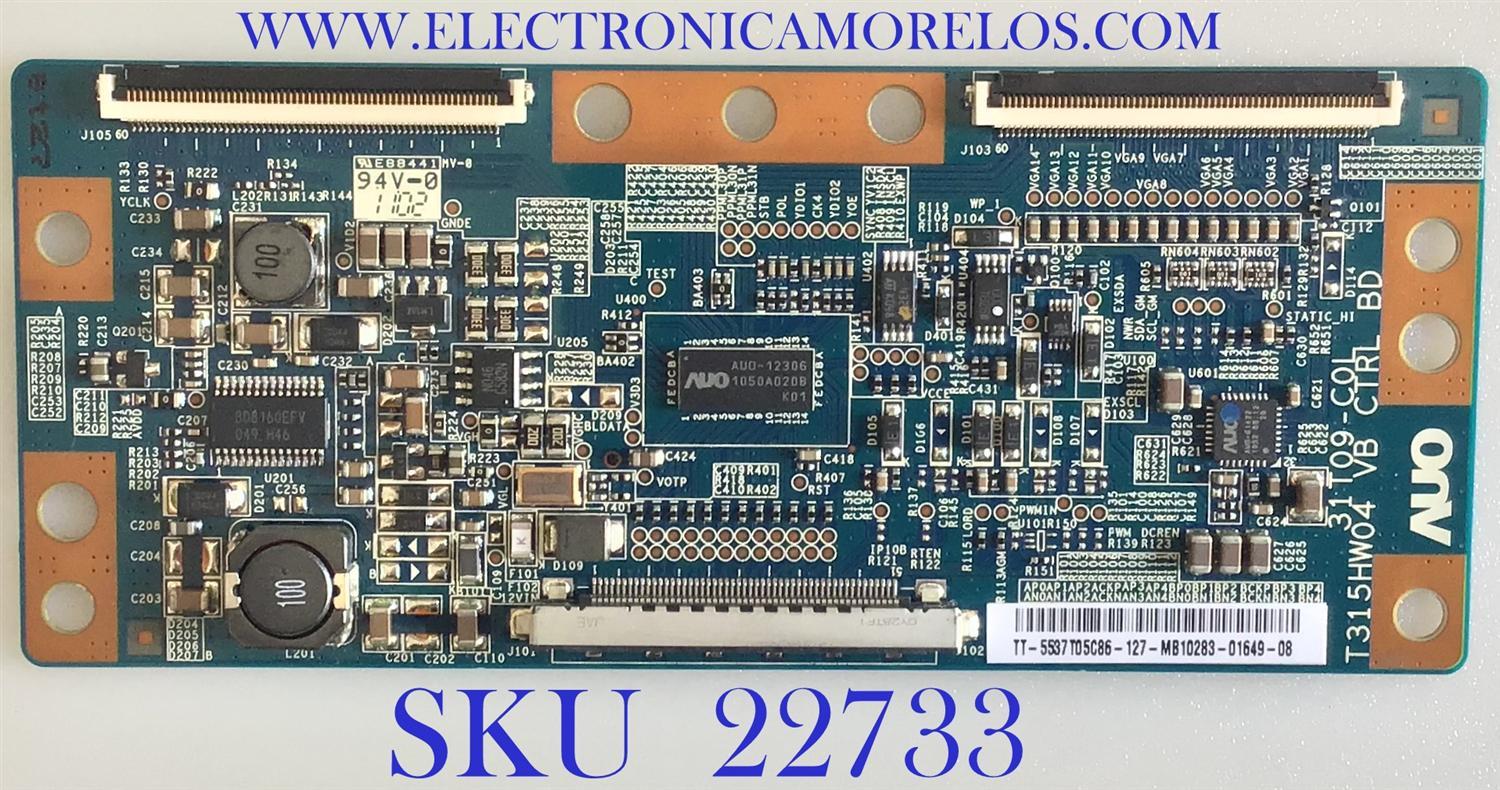 T-CON PARA TVT-CON PARA TV SAMSUNG / BN81-05995A / T315HW04 / 31T09-COL / 5537T05C86 / PANEL T370HVW03 V.P / MODELO LN37D550K1FXZA AA02 SAMSUNG / BN81-05995A / T315HW04 / 31T09-COL / 5537T05C86 / PANEL T370HVW03 V.P / MODELO LN37D550K1FXZA AA02