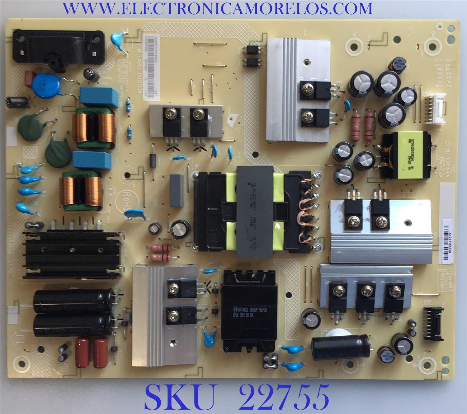 FUENTE DE PODER PARA TV VIZIO / ADTVI1819XBA / 715GA050-P01-001-003M / (X)ADTVI1819XBA / PANEL TPT500B5-U2T01.D REV:S01W / MODELO M507-G1 LTCHQHOV