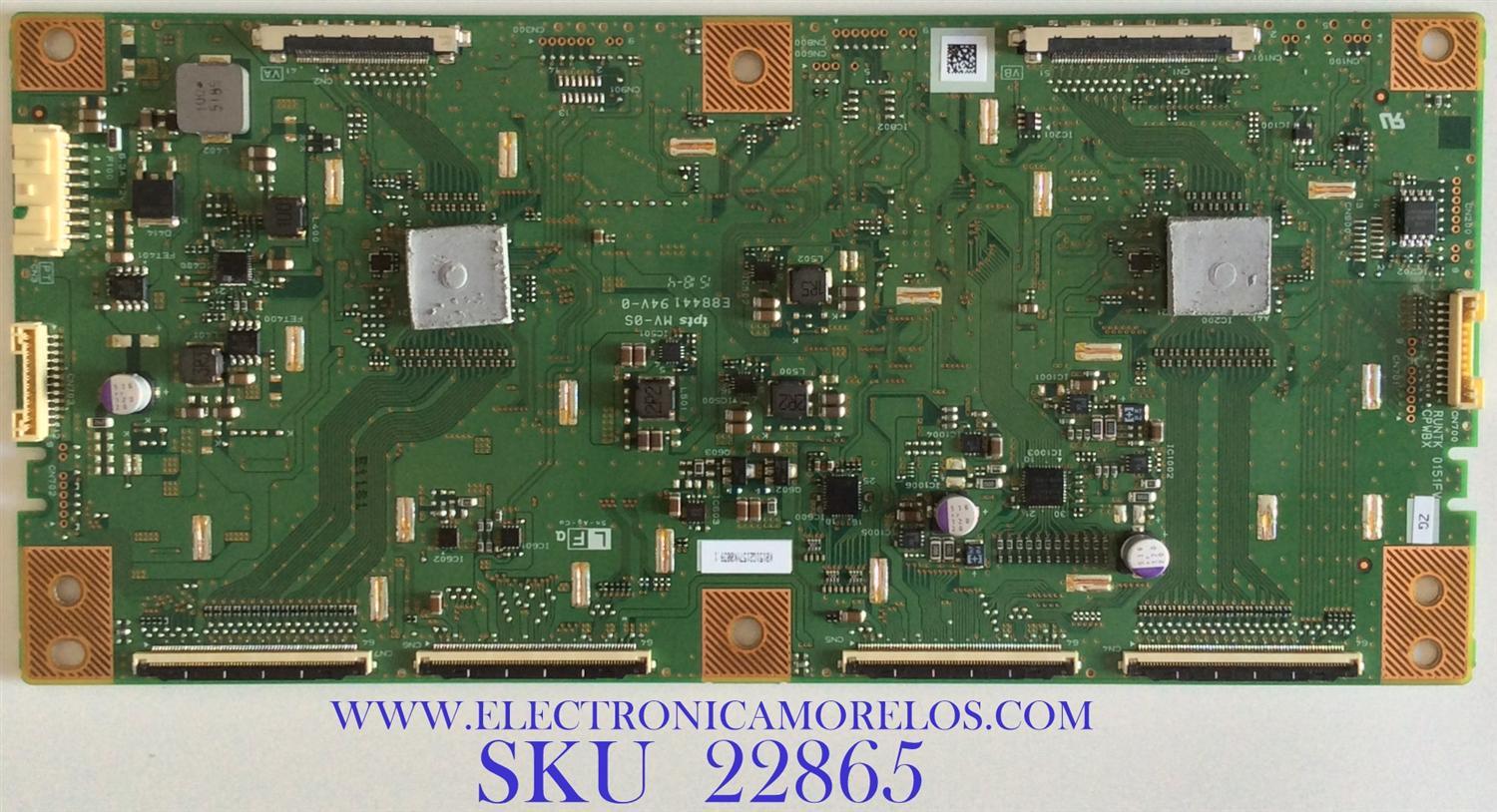 T-CON PARA TV SHARP / RUNTK0151FVZG / RUNTK0151FV / CPWBX0151FV / RUNTK0151FVZG / PANEL JE695R3HA1AC / MODELO LC-70UC30U
