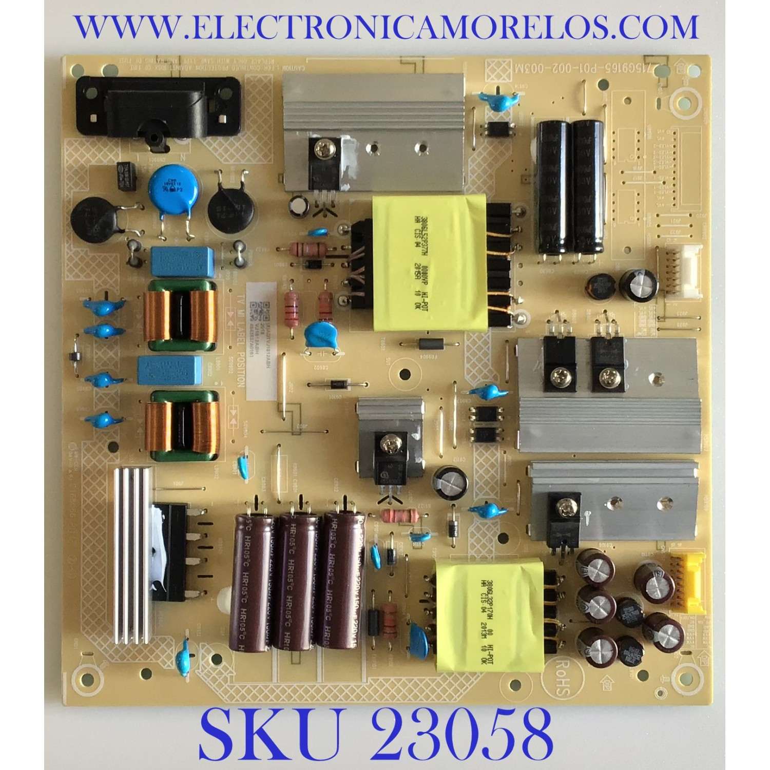 FUENTE DE PODER PARA TV VIZIO / NUMERO DE PARTE ADTVJ1812ABH / 715G9165-P01-002-003M / (X)ADTVJ1812ABH / PANEL´S TPT580B5-U1T01.D REV:S01R / TPT580B5-U1T01.D REV:S01BG / MODELOS V585-H11 LTMHZILW / V585-H11 LTCHZILW / V585-H11 LTCHZINW / V585-H11 LTCHZINX