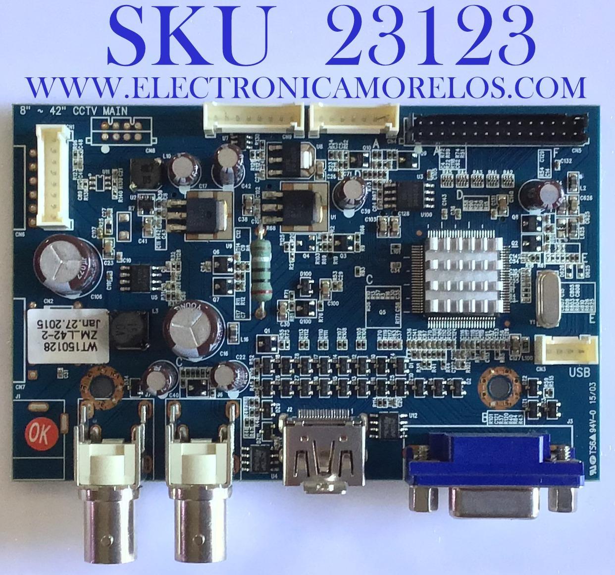 MAIN PARA MONITOR  GANZ / WT150128 / MODELO ZM-L42-2
