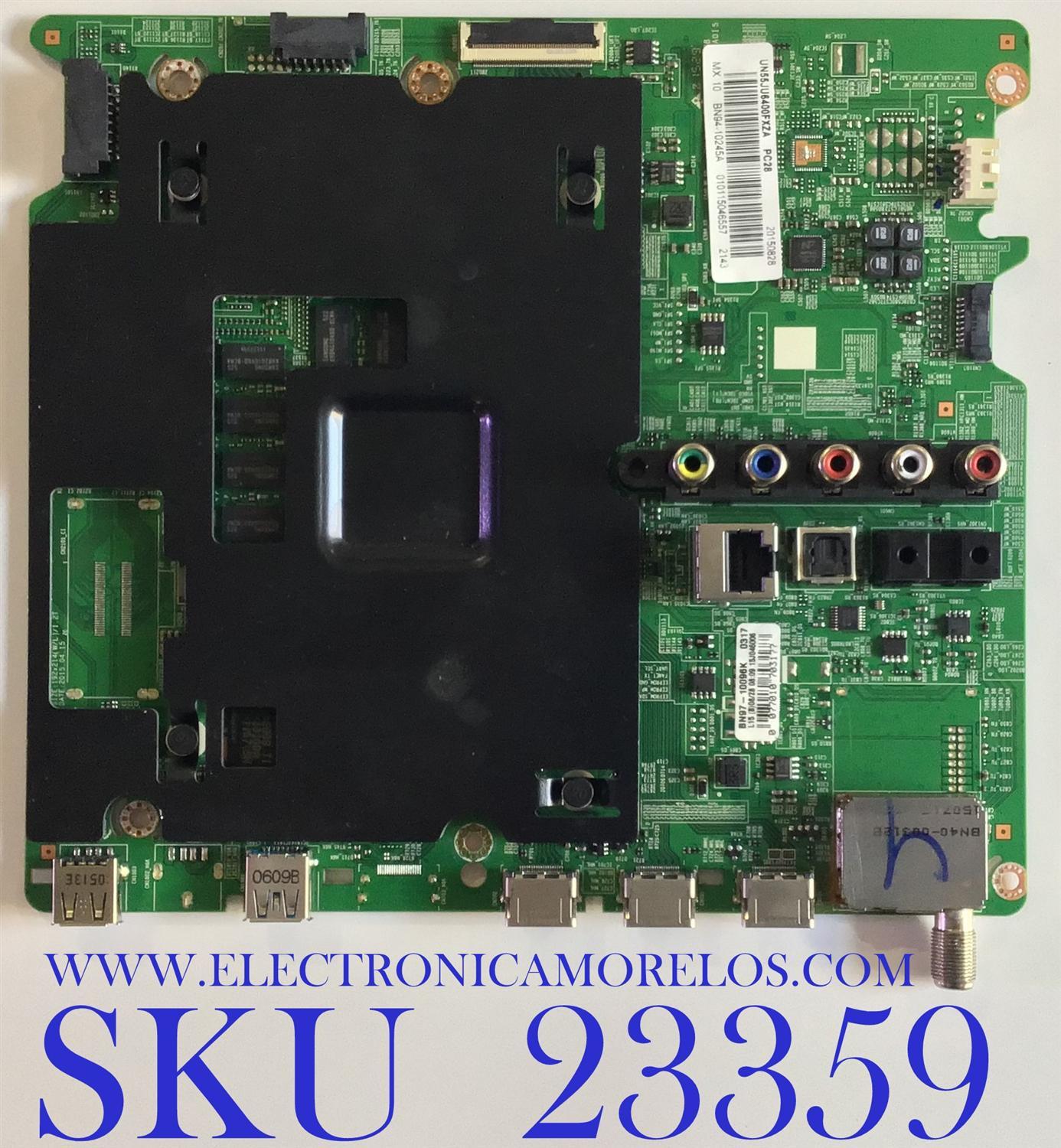 MAIN PARA TV SAMSUNG 4K UHD SMART TV / NUMERO DE PARTE BN94-10245A / BN41-02443A / BN9410245A / BN9710096K / BN94-10245A / PANEL CY-GJ055HGEV4H / MODELO UN55H6350 / UN55H6350AFXZA TH01 / UN55JU6400 / UN55JU6400FXZA FD05