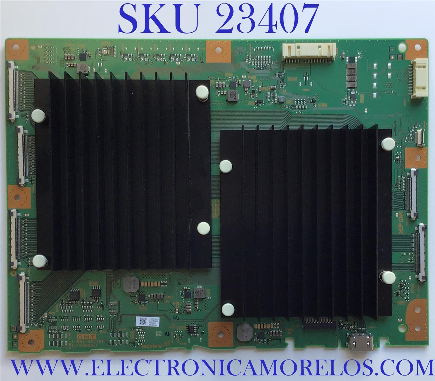 TARJETA ONT PARA TV SONY / A-2231-607-A / 1-984-327-21 / A2231607A / 173751821 / PANEL HD9S085DTU01 / MODELO XBR-85Z9G