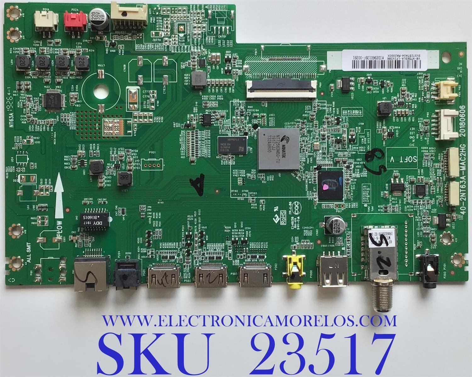 MAIN PARA TV TOKYO CHANNEL / SVS725TA04-MA200CK / 40-2NT63A-MAC2HG / V8-NT563LA-LF1V286