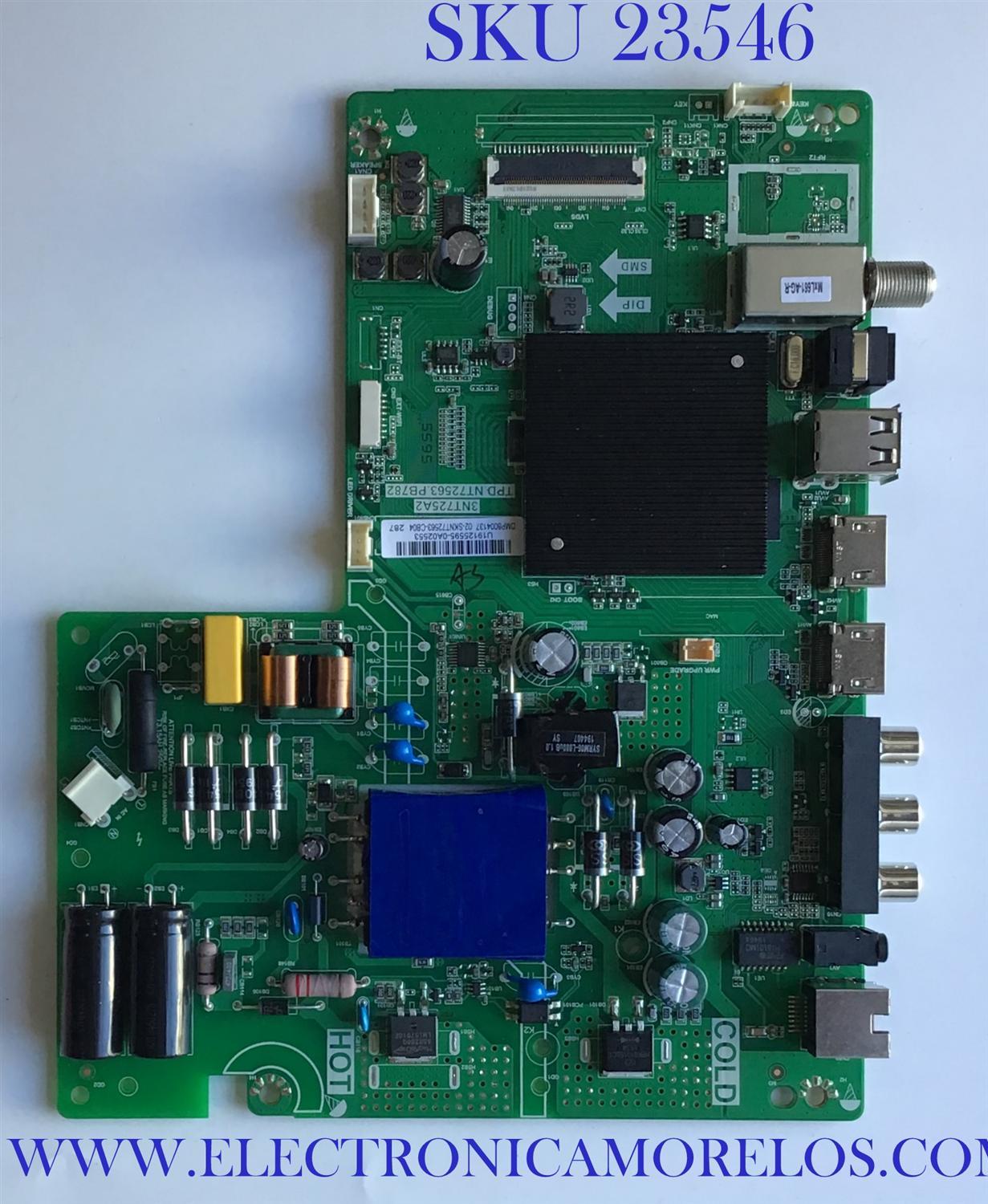 MAIN FUENTE (COMBO) PARA TV PHILIPS / NUMERO DE PARTE 02-SKNT72563-CB04 / TPD.NT72563.PB782 / 3NT725A2 / U19125595-0A02553 / MODELO 40PFL4504