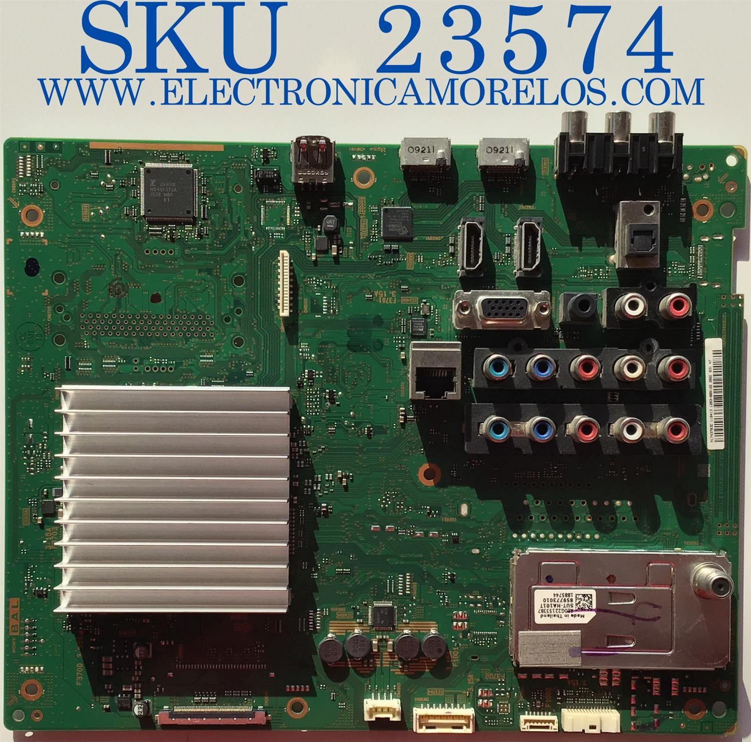MAIN PARA TV SONY / A-1763-462-B / 1-881-636-62 / A1743793C / PANEL LTY550HJ02 / MODELO KDL-55EX710