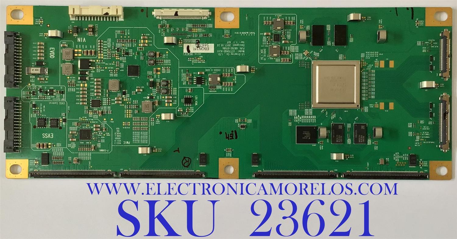 T-CON PARA TV LG / 6871L-5467A / 6870C-0758A / 5467A / PANEL LE770AQD(AL)(A1) / MODELO OLED77C9PUA.BUSWLJR